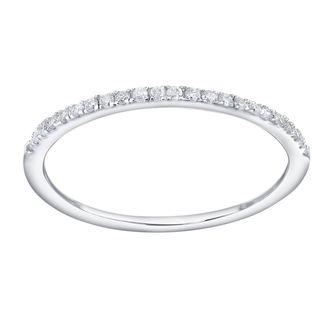 LuvMyJewelry Eternelle 14K Diamond Band - 0.10 ct