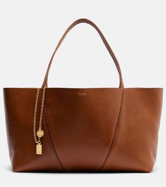 Chlo&eacute; Chloe Spin East-West Medium leather tote bag