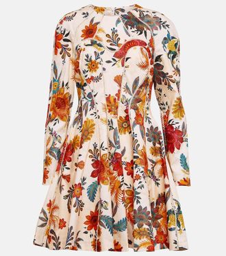Zimmermann Ginger floral linen minidress