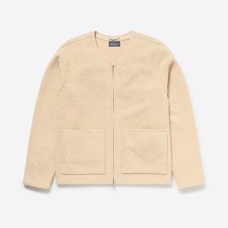 Oliver Sweeney Mens Fleece Jacket - Beige - Size X-Large