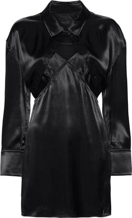 Alexander Wang satin slip dress - women - Viscose - S - Black