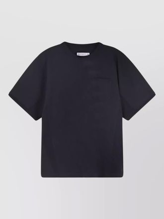 sacai oversized crew neck t shirt chest pocket