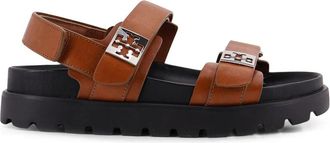 Tory Burch Sandalen - Dames - Sandalen - Bruin - 37 1/2 EU - Leer - Schoenen