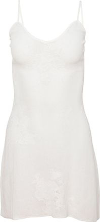 Fleur du Mal pointelle-knit lace mini dress - women - Rayon/Nylon - L - White