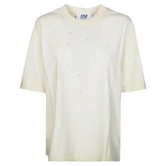 Golden Goose T-Shirts, female, Beige, XS, T-Shirt Degrade