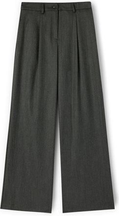 Motivi Palazzo Broeken - Dames - Wijde Broeken - Grijs - M - Polyester - Broeken