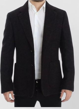 Dolce & Gabbana alpaca single-breasted blazer
