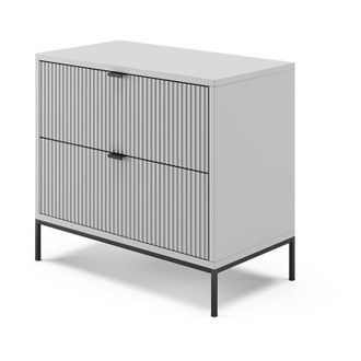 Vicco Mesilla de noche Eliza, Gris, 66 x 60 cm Vicco