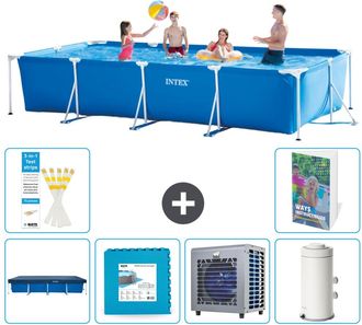 Intex Piscina Con Estructura Rectangular - 450x220x84 Cm - 7-piezas S116