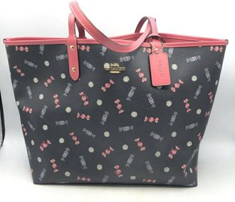 Coach Navy Pink Tote Bag (Pre-Owned)