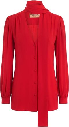 Valentino Shirts - female - Valentino - Shirts - Red - L - Blouses & Shirts