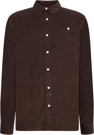 Knowledge Cotton Apparel Regular 26-Wales Corduroy Shirt Hemd für Herren | braun
