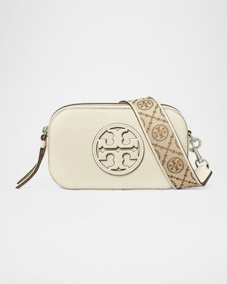 Tory Burch Miller Mini Zip Leather Crossbody Bag