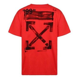 Off-white SS19 Crew Neck Street Style Plain Cotton Short Sleeves OMAA038R191850152010