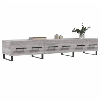 Berkfield Home TV Cabinet Grey Sonoma 150x36x30 cm Engineered Wood | Size: 150 x 36 x 30 cm