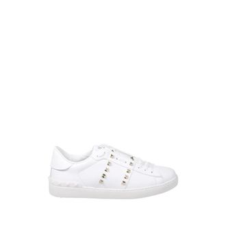Valentino Garavani Schoenen, Heren, Wit, 43 EU, Leer, Sneaker Rockstud Untitled