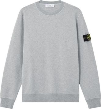 Stone Island Crewneck Sweatshirt - Heren - Sweatshirts - Grijs - 2XL - Katoen - Hoodies & sweatvesten