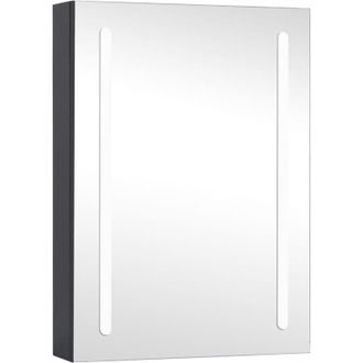 vidaXL Mueble De Ba&ntilde;o Con Espejo Led 50x13x70 Cm Vidaxl