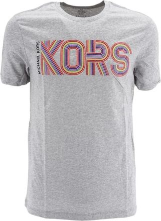 Michael Kors T-Shirt 6S26G90091 - Heren - T-shirts - Grijs - XL - Katoen - Tops