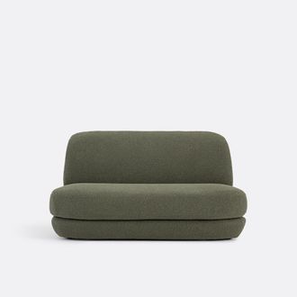 La Redoute Interieurs 2-zitsbank, fijne boucl&eacute;stof Lega
