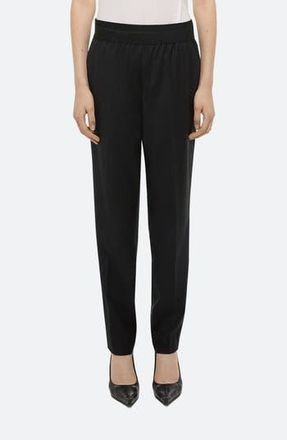 Helmut Lang Tapered Wool Twill Straight Leg Pants in Black at Nordstrom Rack, Size 10