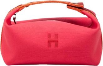 Herm&egrave;s Pre-owned Bride-A-Brac Canvas Pouch - Dames - Vintage Mini Tas - Roze - ONE Size - Vintage