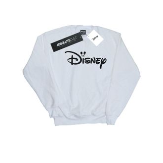 Disney Heren Mickey Mouse Hoofd Logo Sweatshirt (Wit)