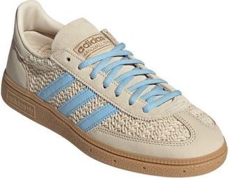 adidas Handball Spezial Sneaker in Sand Strata/Brown/Sky at Nordstrom, Size 10.5