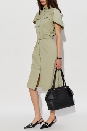 Ferragamo Cotton Dress, Womens, Green