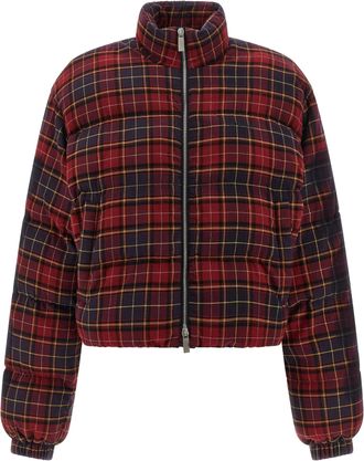 Off-white check Flan Arrow Spray Down Jacket