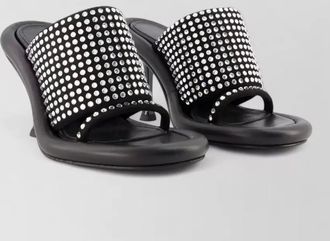 J.W.Anderson crystal-embellished leather mules