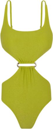 Lenny Niemeyer cut-out ring-detail swimsuit - Green
