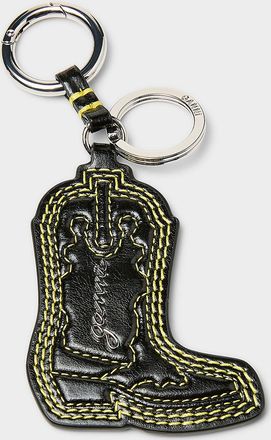 Ganni Mens Cowboy boot recycled leather key charm