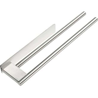 OEM Portasciugamani Doppio In Acciaio Inox, Porta Carta Igienica, Ripiano Portaoggetti Per Il Bagno/portasciugamani-crezuo