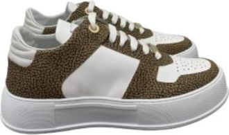 Borbonese Low Top Sneakers - Dames - Sneakers - Veelkleurig - 39 EU - Leer - Schoenen