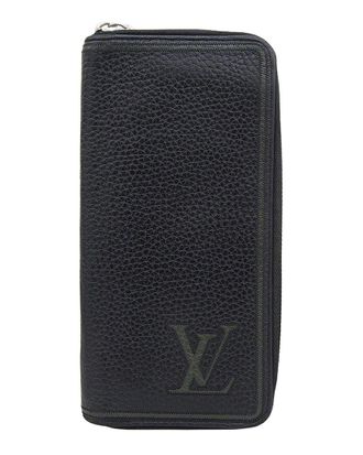 Louis Vuitton Zippy Wallet Vertical Black Leather (Authentic Pre-Loved)
