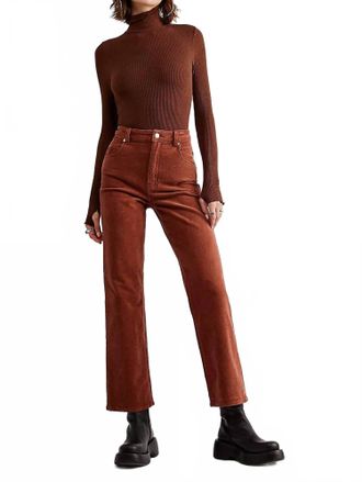 Rolla's Original Straight Cord Pants In Chestnut