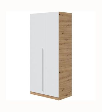 HOGAR 24 Armario Juvenil 2 puertas roble nodi y blanco artik
