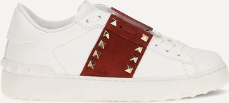 Valentino Garavani Sneakers Rockstud con banda in suede Woman 38.5