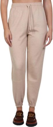 Max Mara Dames, Broeken, Beige, Maat: S