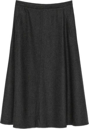Lorena Antoniazzi Rokken, Dames, Grijs, XS, Wol, A-lijn rok