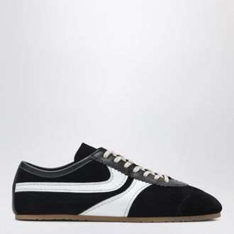 Dries Van Noten Sneaker nere/bianche in pelle e suede