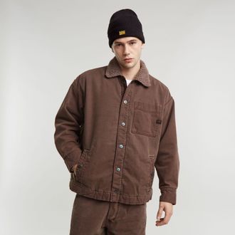 G-Star Boxy Fit Sherpa Jack - Bruin - Heren