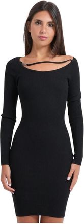 Guess Mujer, Vestidos, Negro, Talla: L
