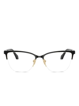 Versace logo-print glasses - Black