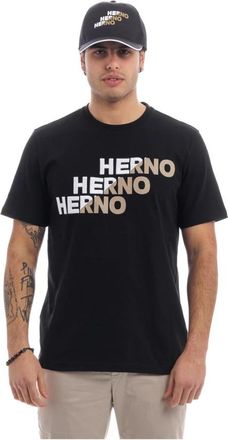 Herno Mesh Baseballpet - Heren - T-shirts - Zwart - S - Katoen - Tops