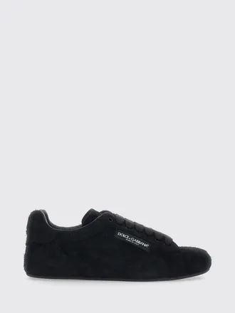 Dolce & Gabbana Portofino Soft Sneakers in Suede Calfskin