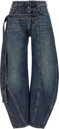 Jean Paul Gaultier The Blue Denim Strap Jeans