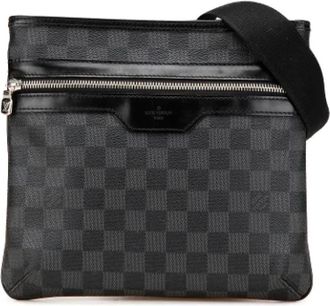 Louis Vuitton Pre-owned Cross Body Bags, female, Black, Size: ONE SIZE Pre-owned Canvas crossbody-bags