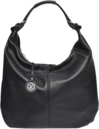 Luisa Vannini Zwart Rundleer Tas